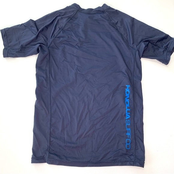 Honolua Surf Co Navy Blue Short Sleeve Rash Guard Swim Top Size Large Womens - Picture 4 of 5